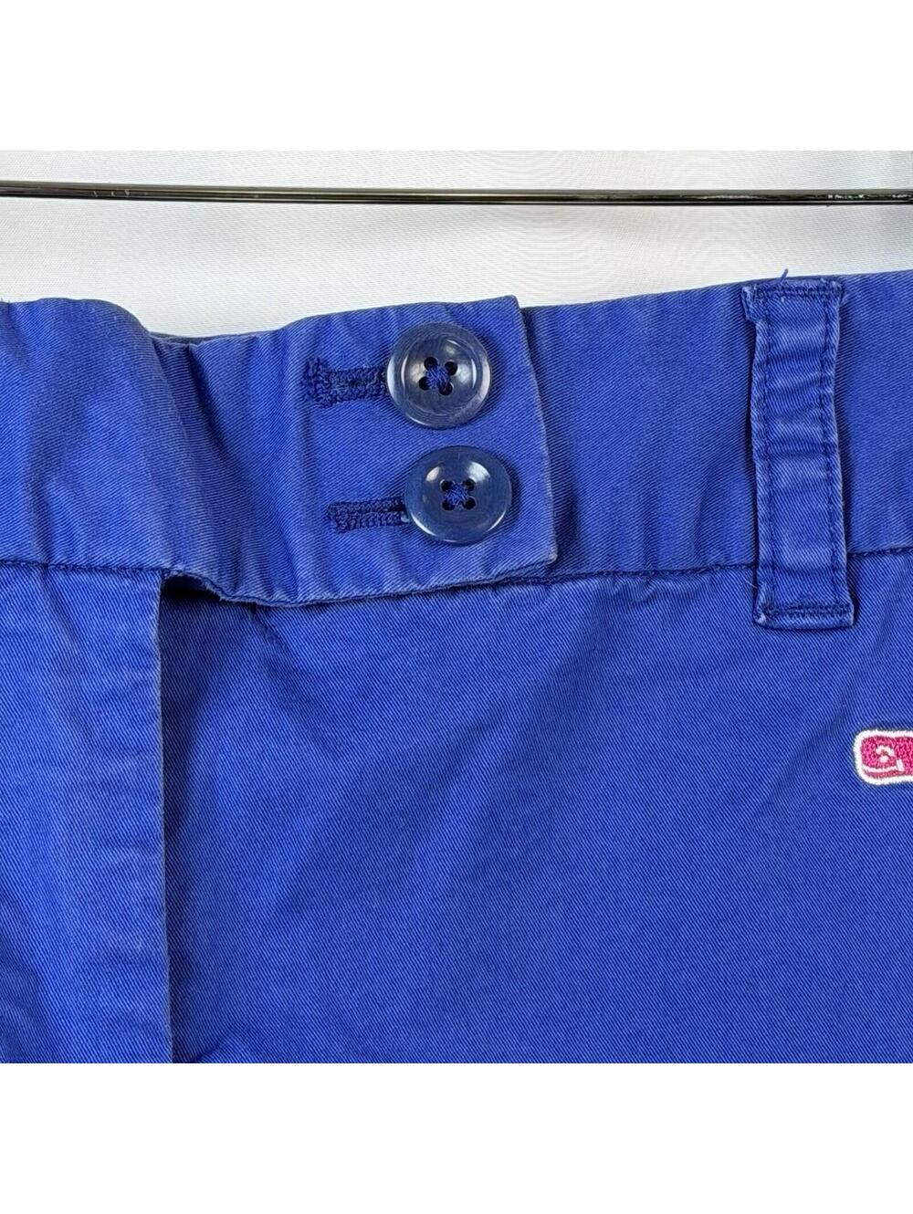 Vineyard Vines Women's Size 8 Blue Embroidered Whale Chino Mini Skirt w/ Pockets - Picture 5 of 9